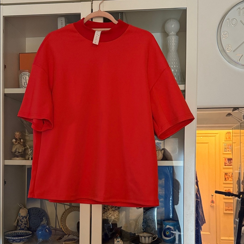 Misguided oversized Red Shirt sz xs